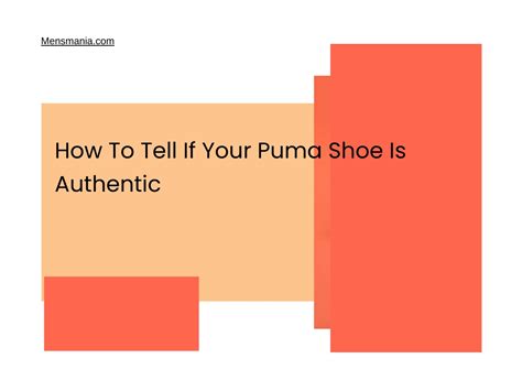 how to tell puma shoes.